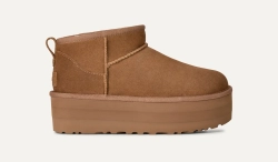 UGG Угги на платформе Classic Ultra Mini, каштановый