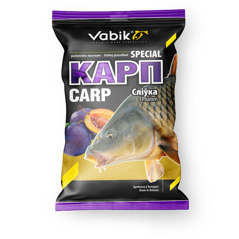 Прикормка Vabik Special Carp Plum "Карп Слива" (желто-коричневая), 1кг