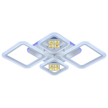 Светодиодная люстра 18024/2+2 WHT 112W+10W RGB белый Profit Light