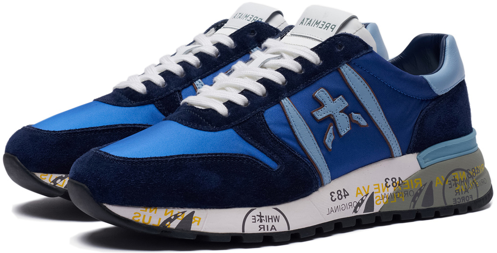 Premiata Lander 5198 Синие с голубым