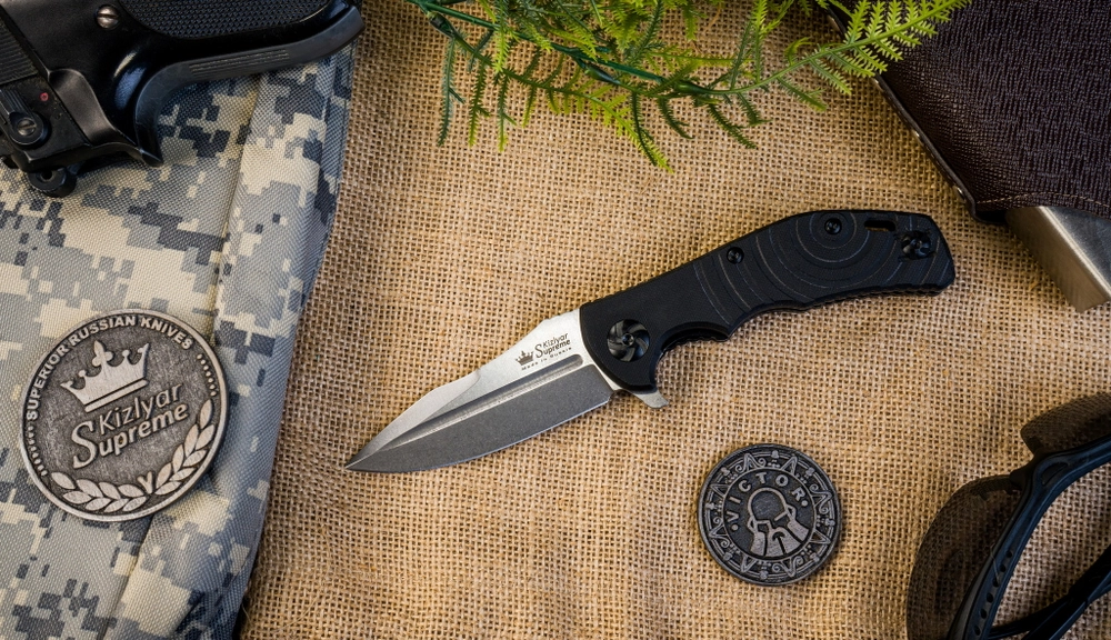 Складной нож Bloke Z Elmax (Cryo) StoneWash