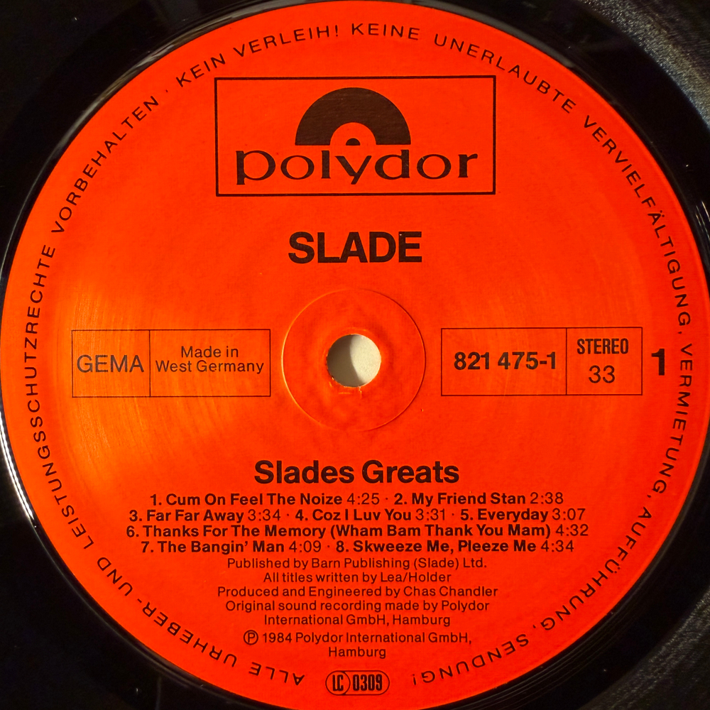 Slade ‎– Slades Greats (Германия 1984г.)