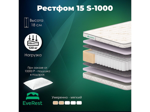 Матрас Everest Рестфом 15 S1000