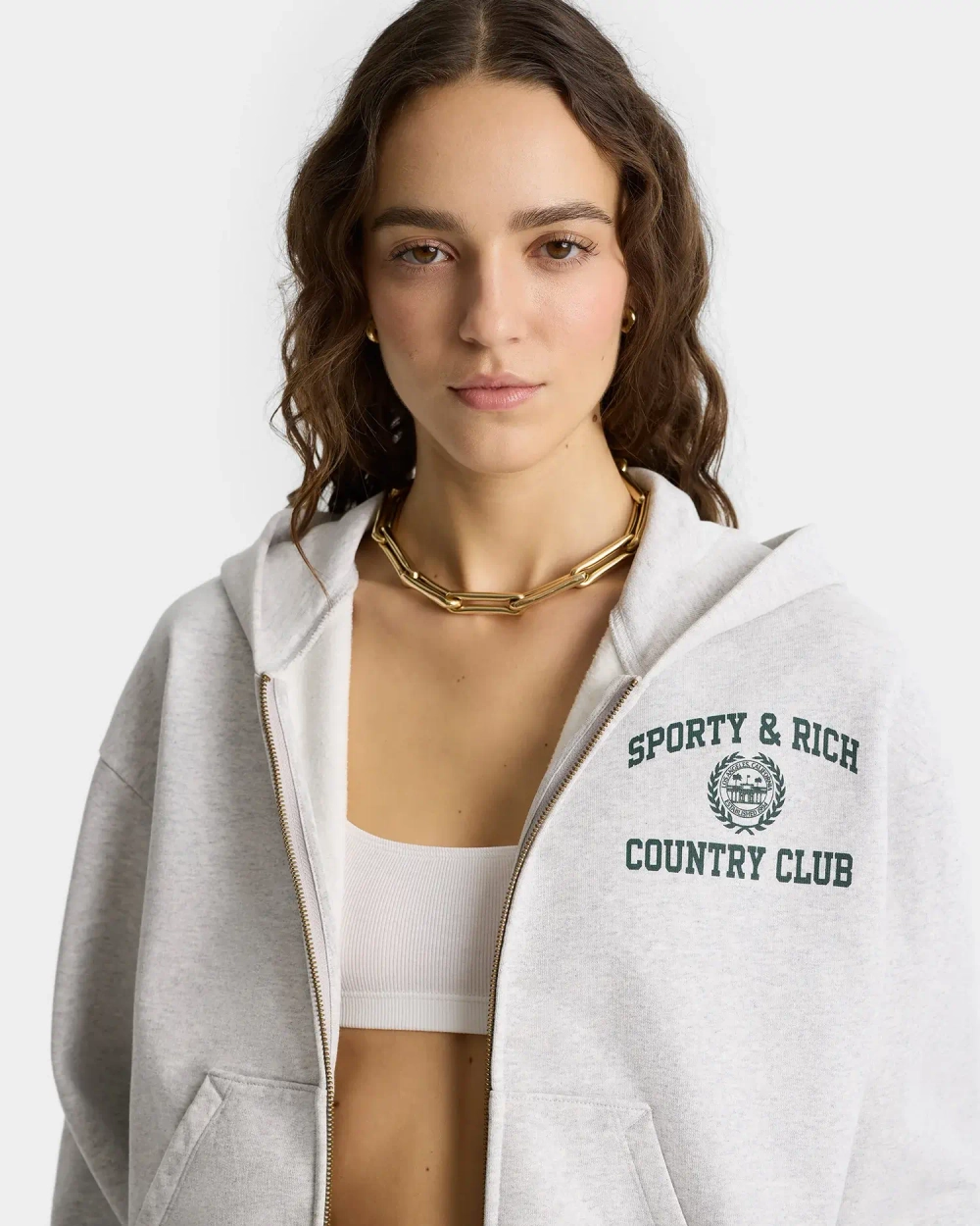 Худи на молнии SPORTY&RICH