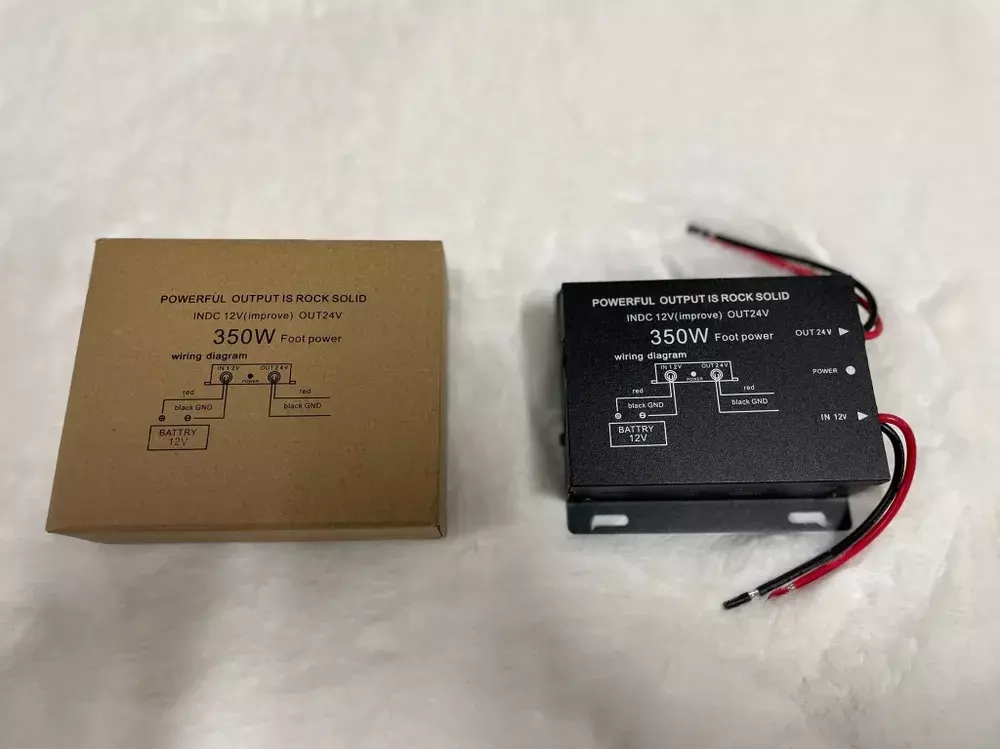 350W (12 в 24) / Повышающий преобразователь с 12V - на 24V, 350 Вт, бурый (1 шт.)