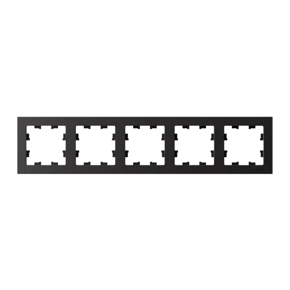 Рамка пластиковая на 5 постов универсальная Systeme Electric AtlasDesign Карбон ATN001005
