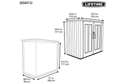 Шкаф - хозблок садовый LifeTime Utility Shed 3 м³
