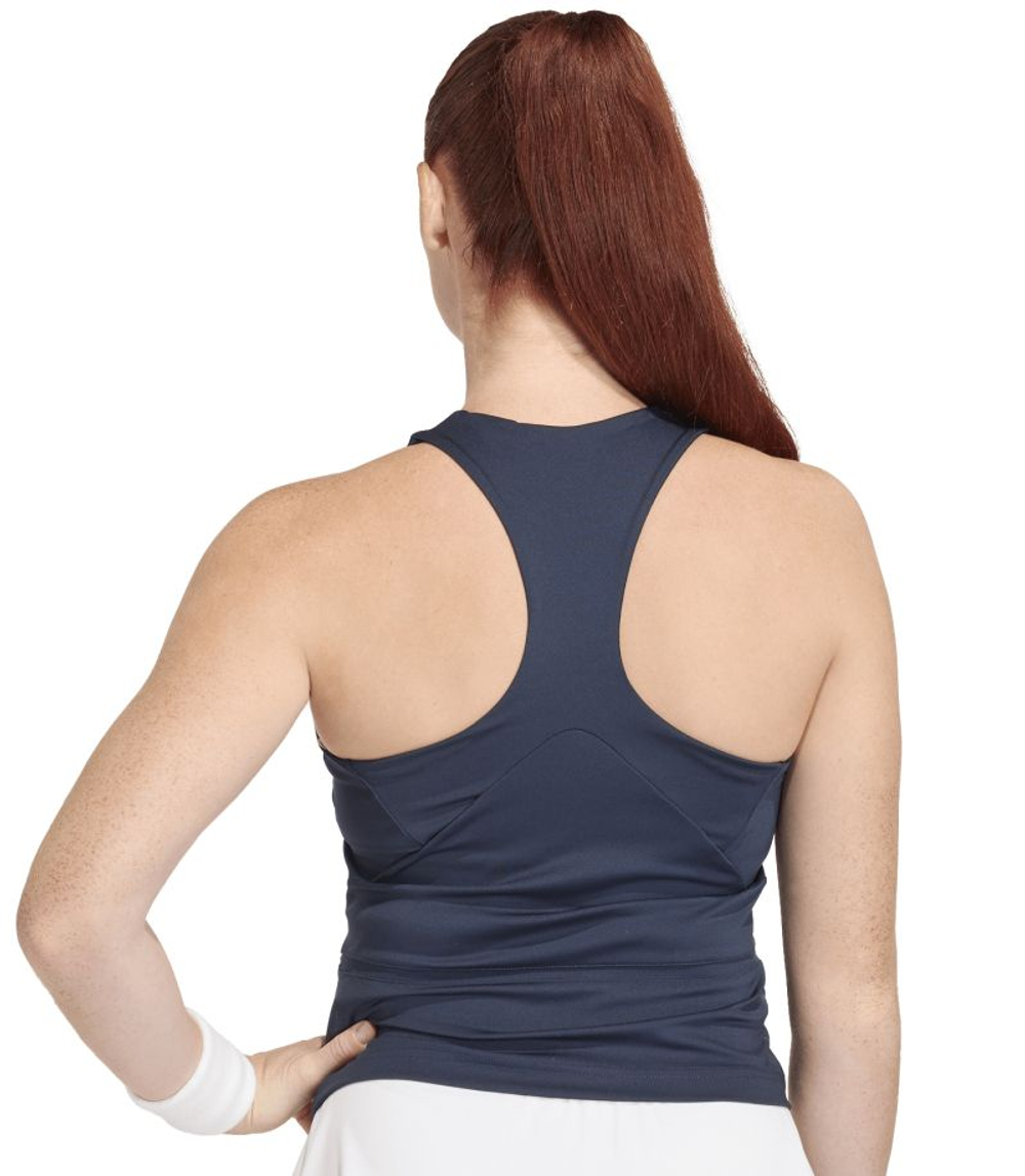 Женский теннисный топ Adidas Midi Y-Tank — legend ink