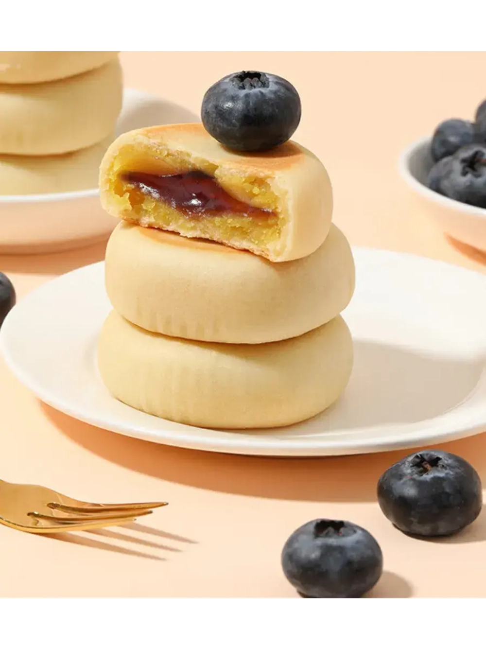 Пирожные с начинкой со вкусом Голубики 300 г