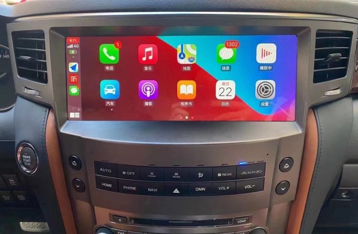 Магнитола для Lexus LX570 2007-2015 - RDL-LEX-LX08 монитор 12.3" на Android 12, Быстрая, CarPlay, 4G SIM-слот