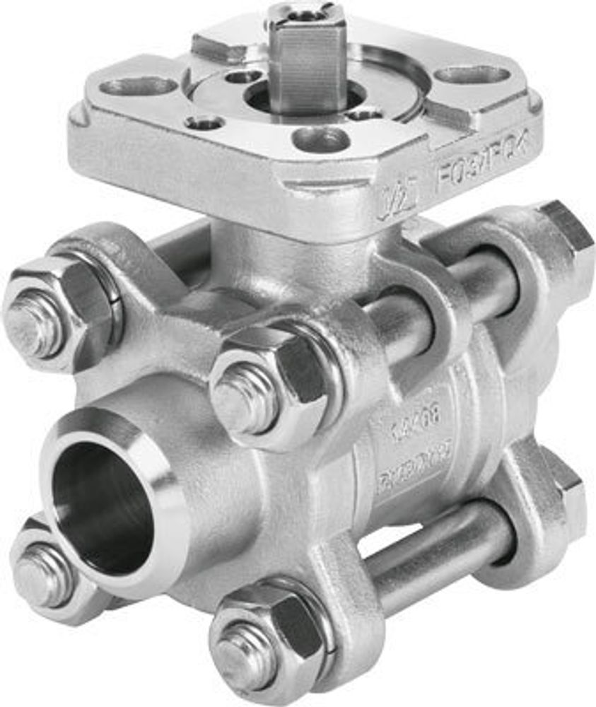 VZBA-3/8"-WW-63-T-22-F0304-V4V4T Шаровой кран
