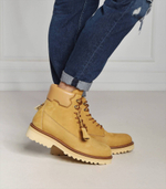 Кожаные трапперы site Buscemi - коричневый(BCW22741)