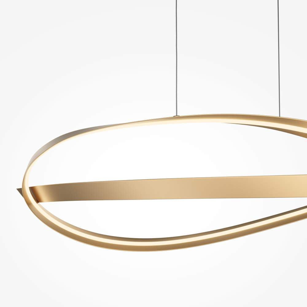 Подвесная светодиодная люстра Maytoni Plons MOD283PL-L40BS3K