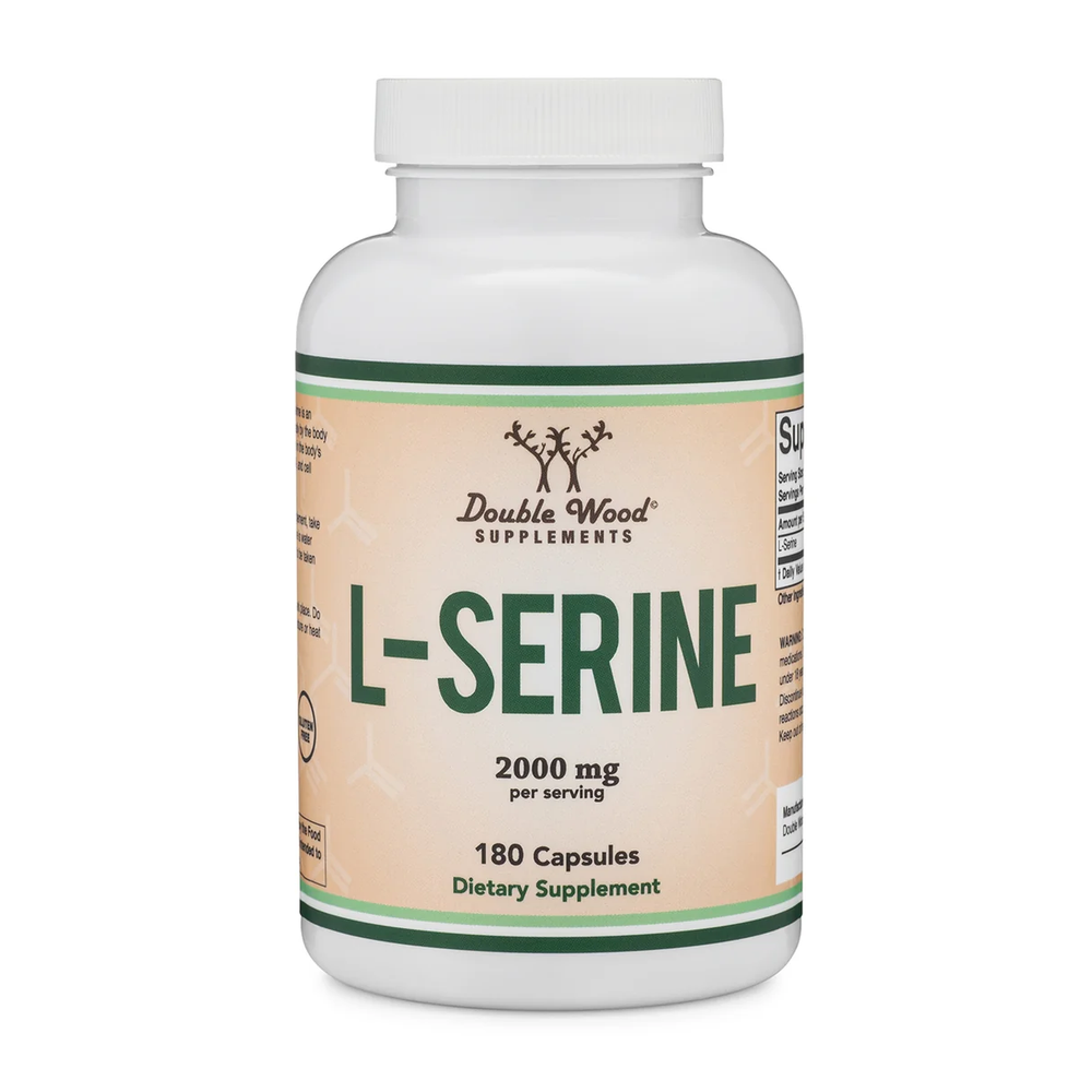 Double Wood Supplements - L-Serine - 180 x 500 mg capsules