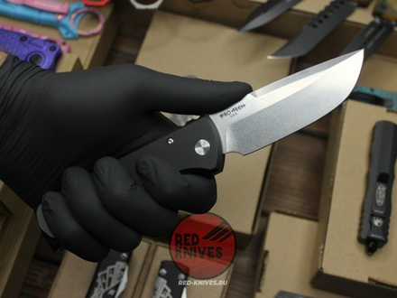 Нож Pro-Tech / Chaves Knives Redencion 229 Auto Standard Black - рук анод алюминий + шайбы