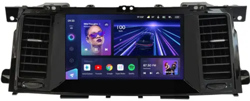 Магнитола для Nissan Patrol Y62, Infiniti QX56/QX80 2010-2017 (рамка тип 3) - Teyes CC3L монитор 9" IPS на Android 10, CarPlay, 4G SIM-слот