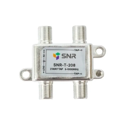 Ответвитель абонентский SNR-T-208 на 2 отвода, вносимое затухание IN-TAP 8dB.