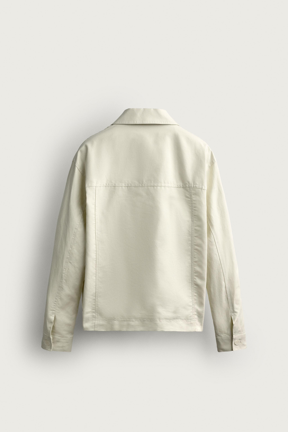 КУРТКА-РУБАШКА СВОБОДНОГО КРОЯ ИЗ ХЛОПКА И ЛЬНА — ZARA