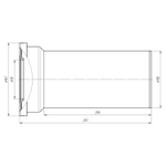 Труба фановая 110 W1220 прямая АНИ пласт