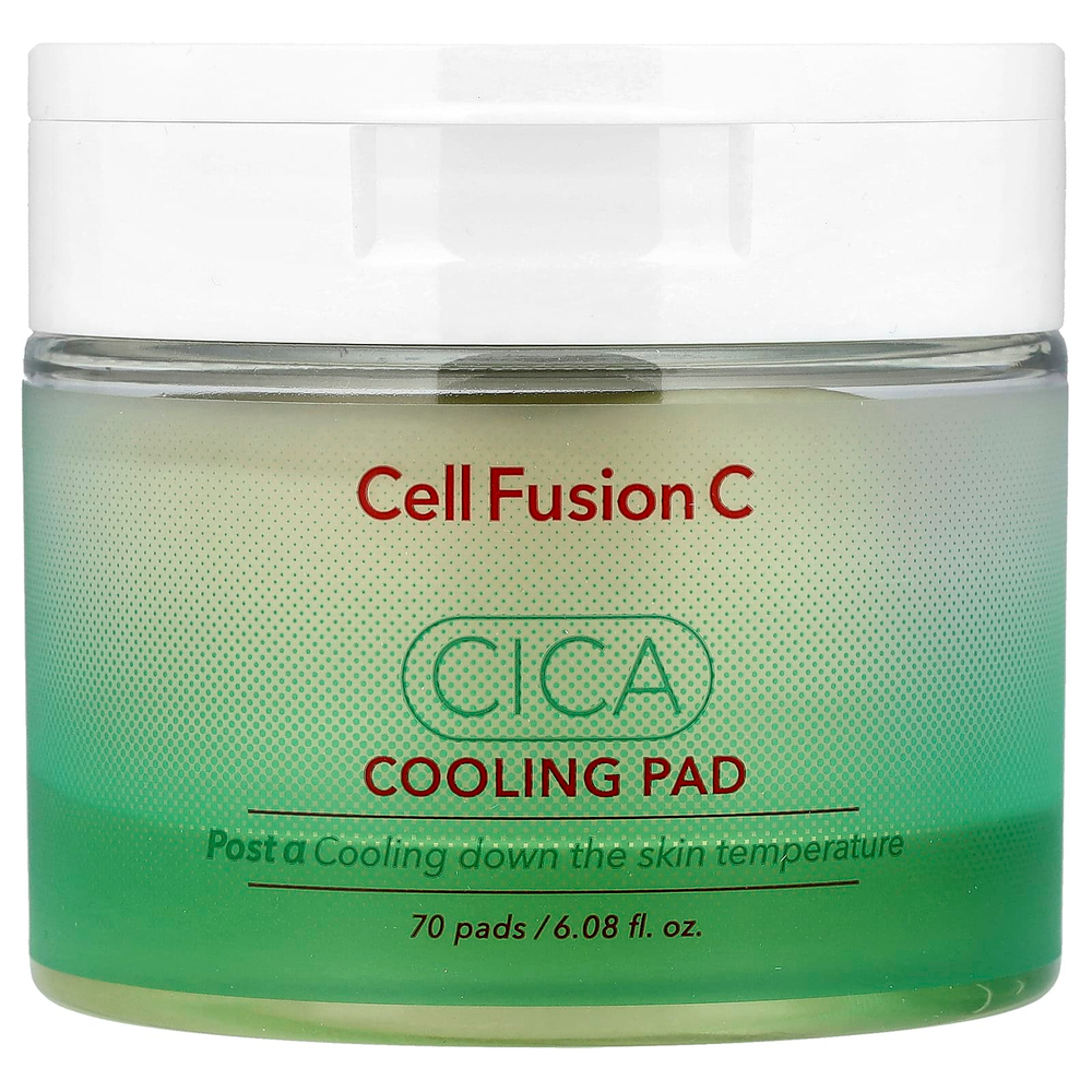Cell Fusion C, Cica Cooling Pad, 70 подушечек, 180 мл (6,08 жидк. Унции)