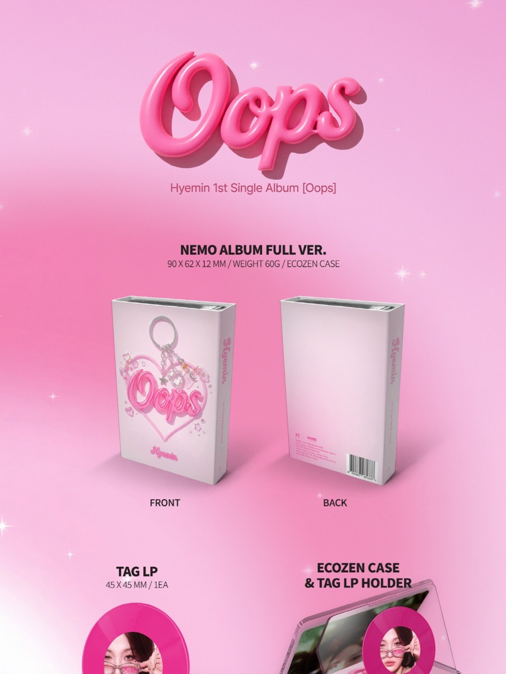 Альбом HYEMIN - OOPS 1st Single Album NEMO Version