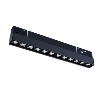 Магнитный трековый светодиодный светильник 12W 3000K A4674PL-1BK чёрный Linea Arte Lamp