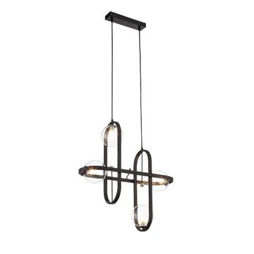 Светильник подвесной 4*G9 SL1201.403.04 чёрный/прозрачный Circono ST-Luce