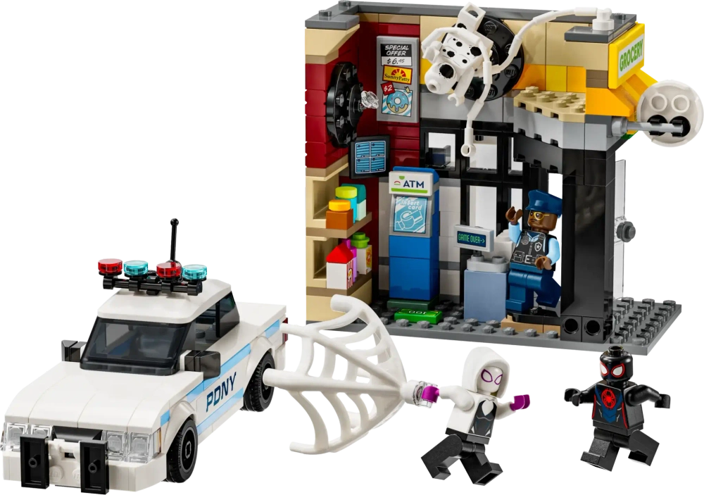 Конструктор LEGO Marvel 76311 Пародия на паука: Майлз Моралес против Спота