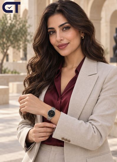 CASIO LTP-VT01D-1B CASIO Collection женские наручные часы — чёрный циферблат, тонкий корпус и минималистичный стальной дизайн