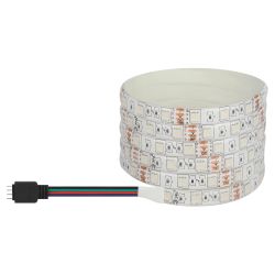 Светодиодная лента ЭРА LS5050-14,4-60-12-RGB-IP65-2year-5m многоцветная | Светодиодные ленты 12В 2 год