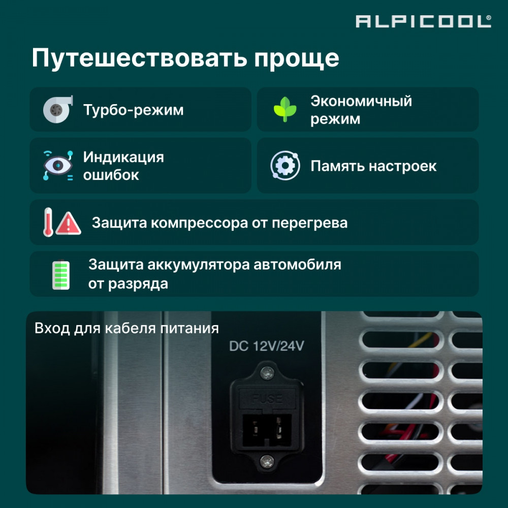 Автохолодильник Alpicool BD110(12/24)