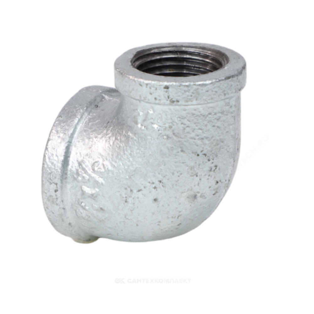 Угольник переходной чугун оц Ду 25х20 (1"х3/4") ВР/ВР Fittex PLUS