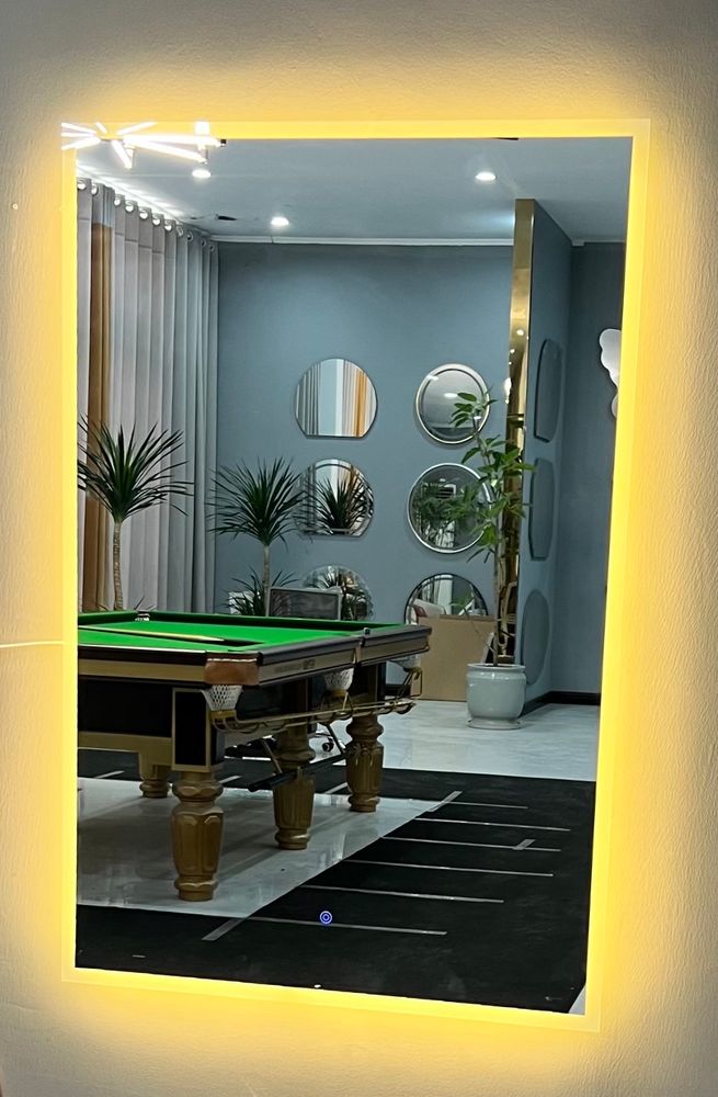 Зеркало REIN LED 923F 600*800 мм трехцветная подсветка, режим антизапотевания