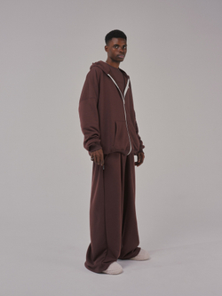 Baggy Trousers LOGO French Roast