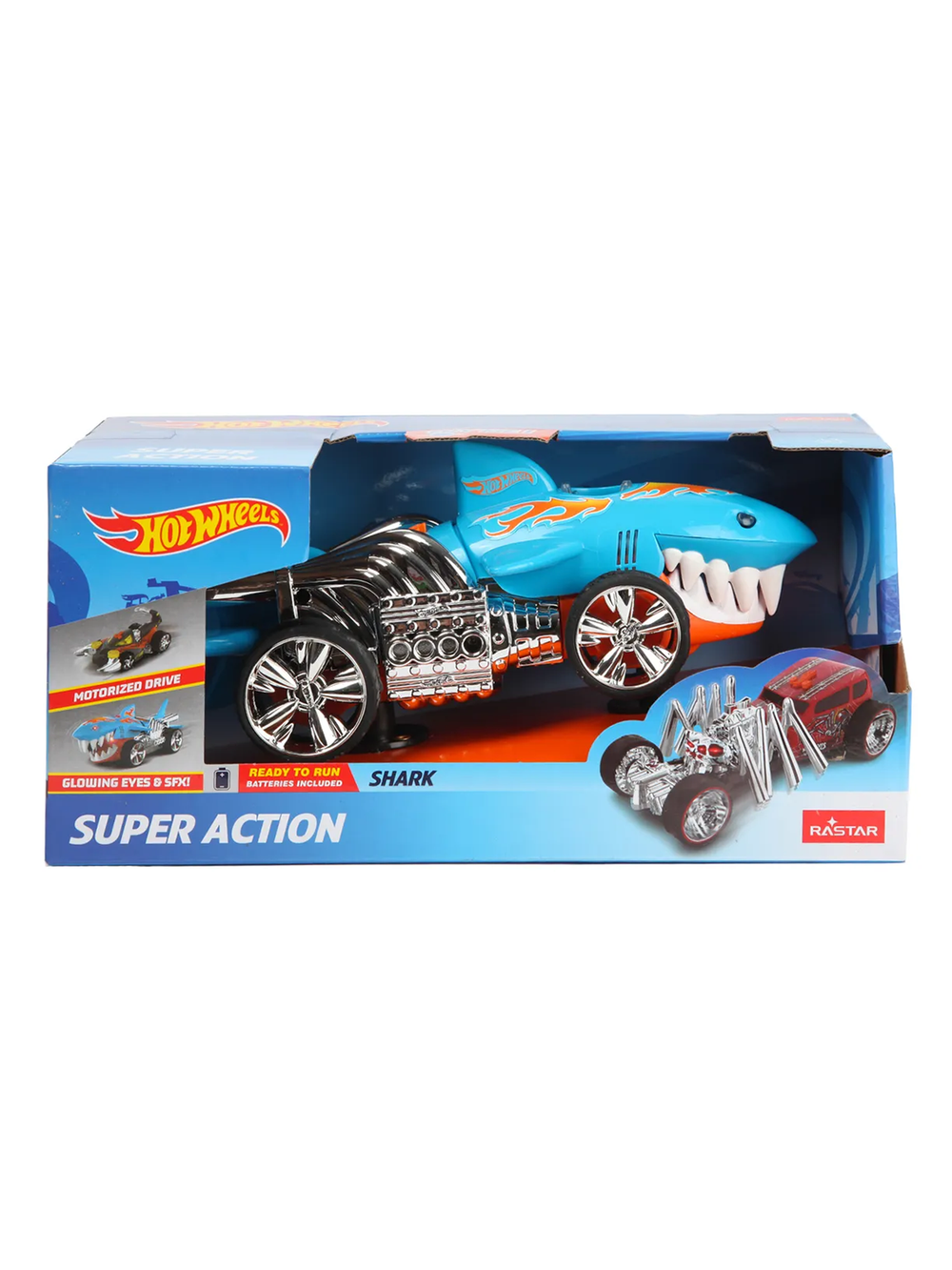 Машина Хот вилс машинка в виде акулы с дизайном 62002 | Hot Wheels Action Sharkruiser c большими колёсами 3+