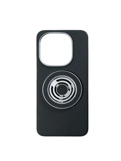 Комплект карбоновый чехол и карбоновый держатель-кольцо для IQOO 15, MagSafe, Черный (Black)