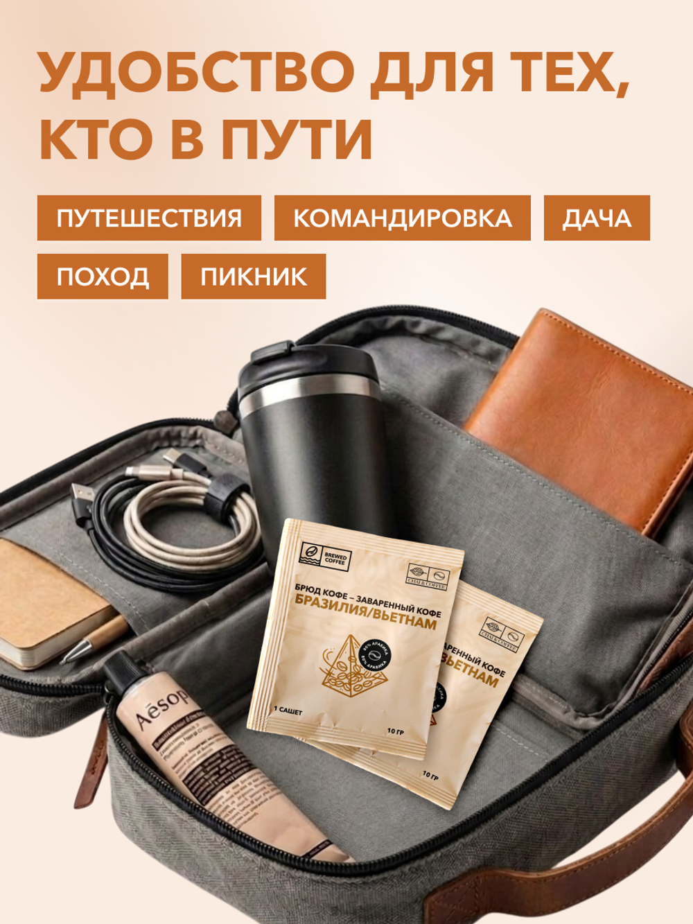 Кофе Брюд Бразилия/Вьетнам саше 20 шт
