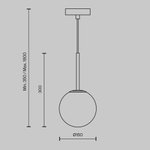 Подвесной светильник Maytoni Basic form MOD321PL-01G1