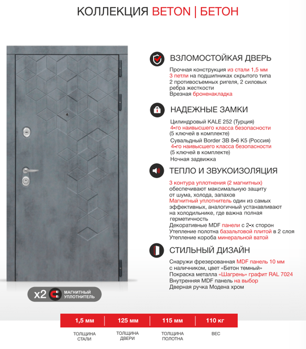 Дверь входная входная Лабиринт Бетон 25 - Бетон светлый, черные вставки металлическая