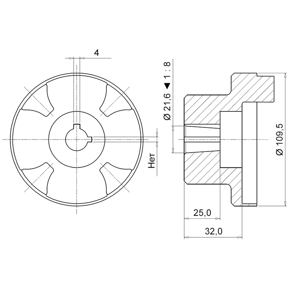Полумуфта SGEA51FS300