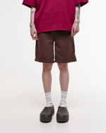Wide Shorts LOGO French Roast