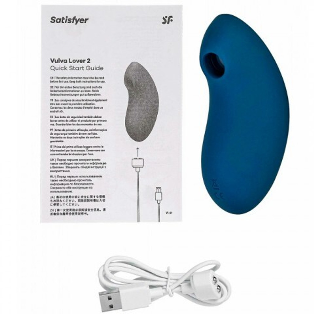 Вакуумный стимулятор клитора Satisfyer Vulva Lover 2 синий