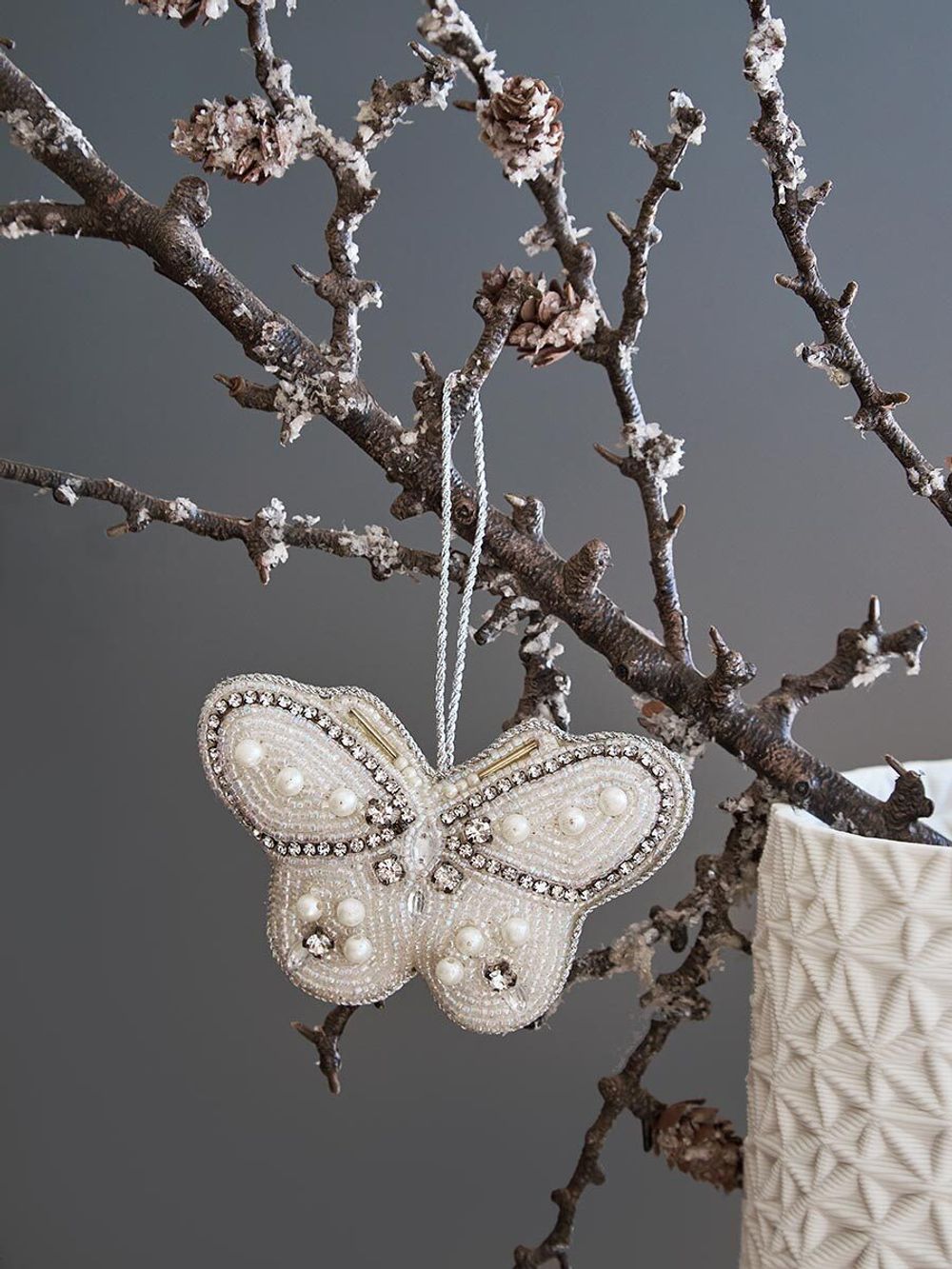 Набор елочных украшений Christmas pearls из коллекции New Year Essential, 4 шт.