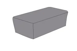 Защитный чехол на журнальный столик Капучино, 110×66×34 см, цвет серый