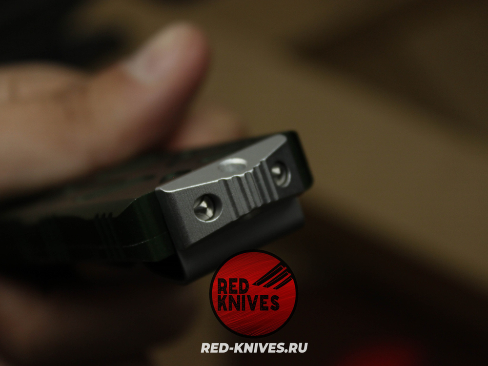 Нож Microtech Exocet D/E - кинжальный клинок, зеленая рукоять RK/Н32