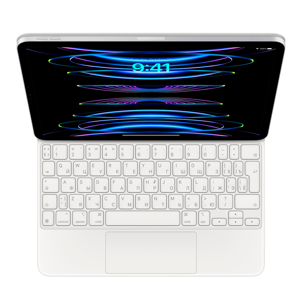 Клавиатура Apple Magic Keyboard для iPad Pro 11" (3-го поколения) и iPad Air (4‑го поколения), White (Белый) MJQJ3