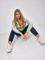 костюм спортивный с капюшоном Adidas на молнии брючной