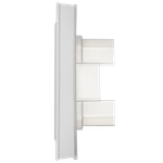 BRITE Рамка 2-местная IP44 РУ-2-БрАБ-44 арктический белый IEK