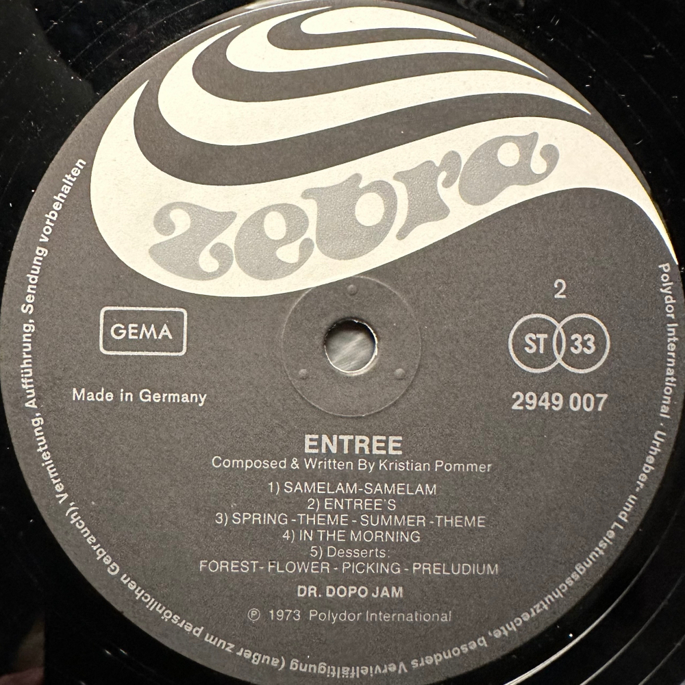 Dr. Dopo Jam - Entree (Германия 1973г.)