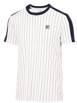 Мужская теннисная футболка Fila Jascha 2 Tennis - white alyssum comb